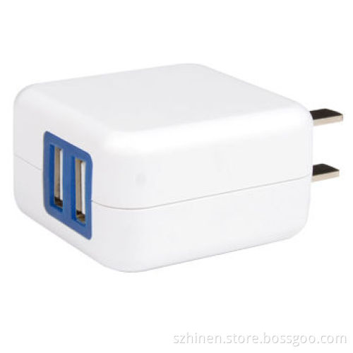 Travel charger with dual USB 5V/1A+1.4A output